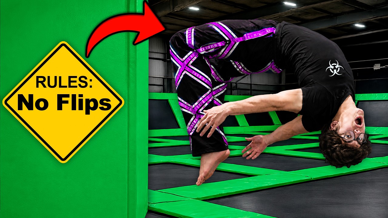 Breaking EVERY Rule In A Trampoline Park!