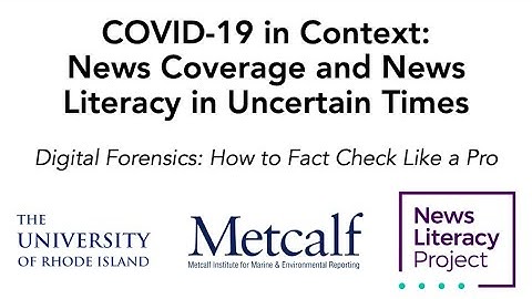 Digital Forensics - How to Fact Check Like a Pro