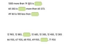 4a1 Numbers to 100000 Lesson 3 Number Patterns