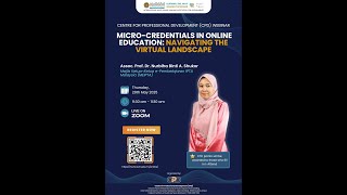 MCU WEBINAR: MICRO-CREDENTIALS IN ONLINE EDUCATION: NAVIGATING THE VIRTUAL LANDSCAPE