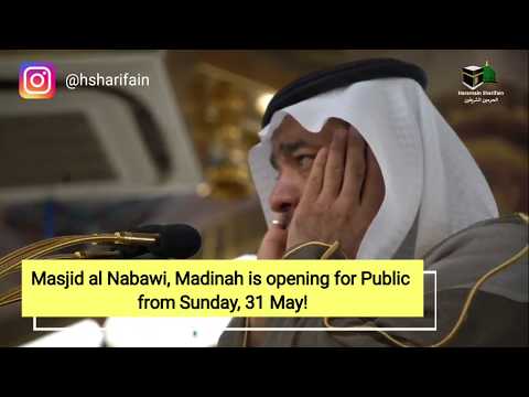 MASJID AL NABAWI Re-opened for Public
