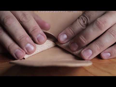 Making An Origami Leather Coin Pouch