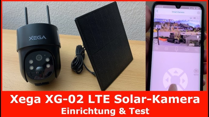 Xega 3G/4G LTE Caméra Surveillance Solaire Extérieure sans Fil avec Ca –  fr.xega