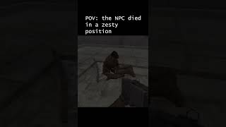 NPC ragdoll needs to chill #gaming #metalgarden #horrorgame #reaction #backrooms #liminalspace #game