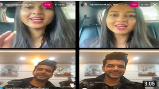 Karan Kundra & TejasswiPrakash आये Instagram पे Live