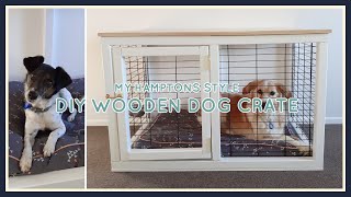 DIY Wooden Dog Crate (Hamptons Style) | StyleNovice