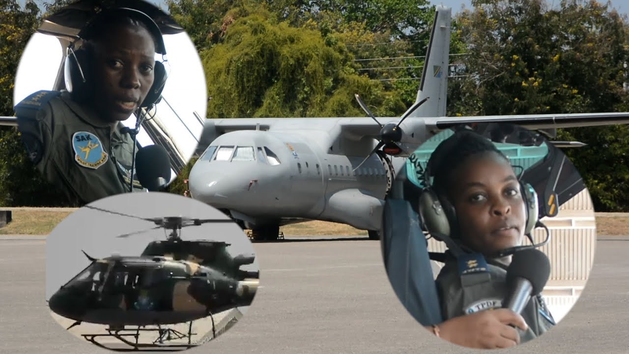 TAZAMA WANAWAKE JASIRI WANAVYO RUSHA NDEGE ZA KIVITA ZA JESHI LA TANZANIA