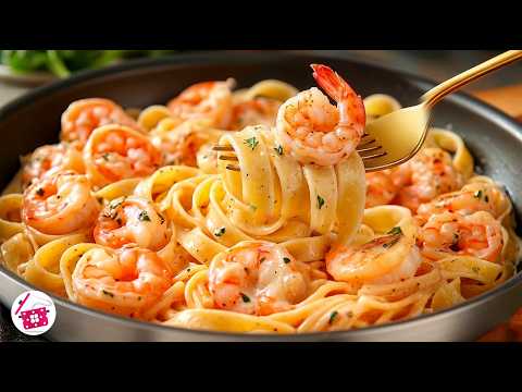 Я никогда не ела ничего вкуснее! Сливочная паста с креветками