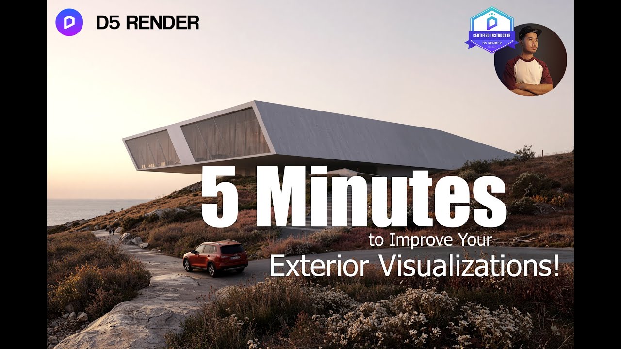 D5 Render - How to improve Exterior Visualization - YouTube