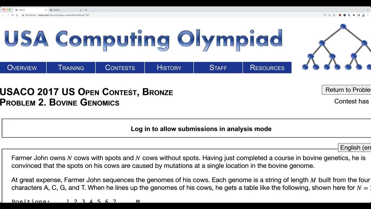 [USACO BRONZE] 2017 US OPEN The Lost Cow, Bovine Genomics, Modern Art