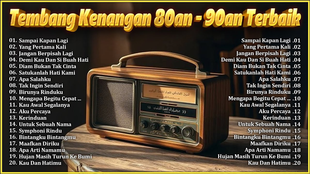 Lagu Lawas Sejuta Kenangan - 20 Lagu Lawas Indonesia | Lagu Nostalgia 80-90AN
