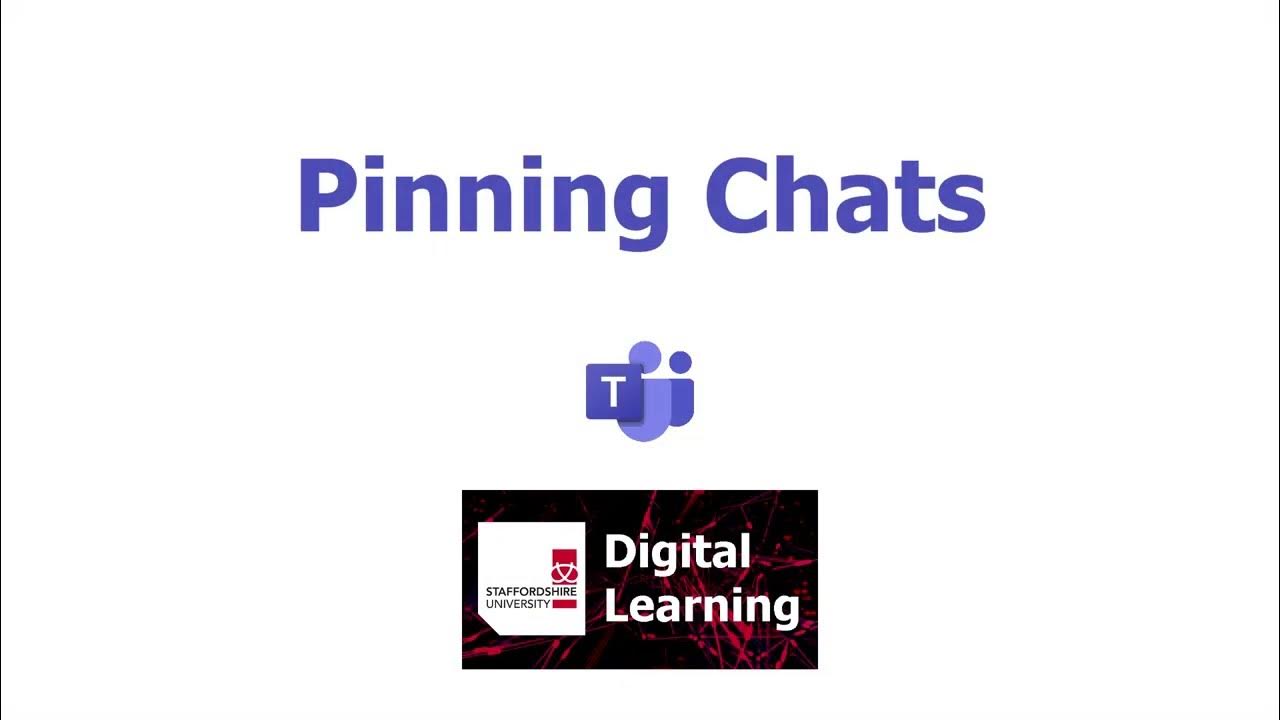 Microsoft Teams Tutorial Using Chat Pinning Chats 12 YouTube