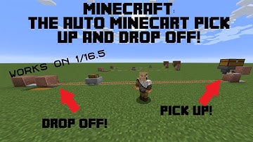 MINECRAFT: HOW TO MAKE AN AUTO LOADING AND UNLOADING MINECART SYSTEM! 1.17 Java