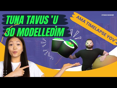 3D Tuna Tavus Modelledim @TunaTavus