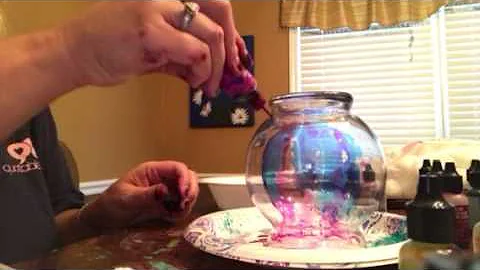 Alcohol Inks Tutorial Glass Globe