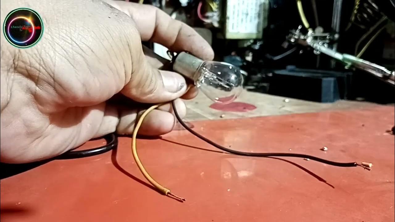 HOW TO MAKE TEST LIGHT USING MOTOR CYCLE BULB BASIC AND EASY