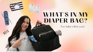 What's In My Diaper Bag? | BEIS Diaper Bag Review + Baby/Toddler Outing Essentials