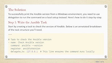 How to Print the Ansible Version on Windows