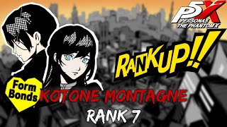 Kotone Montagne Synergy Rank 7 Event Persona 5 The Phantom X