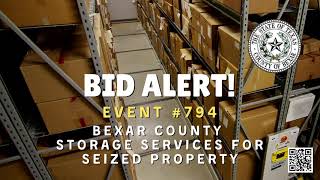 Event #794 - Bexar County Storage Services for Seized Property