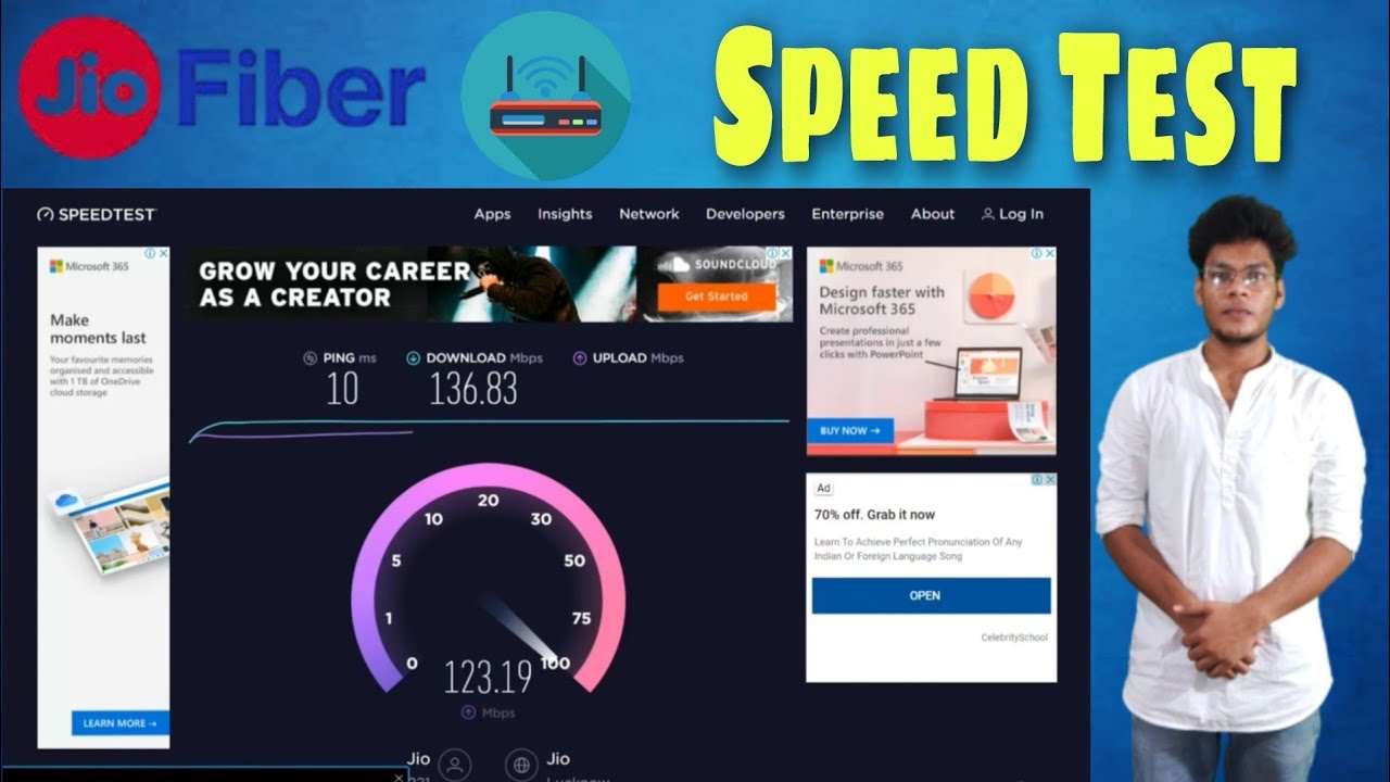 JIO FIBER Speed Test | Trial and 399 plan Review