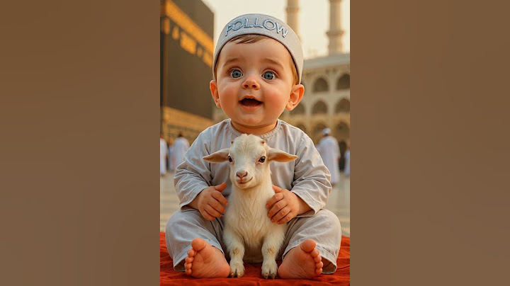 طفل صغير يردد "لبيك اللهم لبيك" مع خروف العيد  | مشهد مؤثر من براءة الطفولة#لبيك_اللهم_لبيك #كوميدي