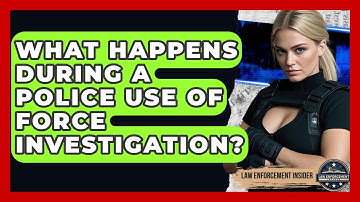 What Happens During A Police Use Of Force Investigation? - Law Enforcement Insider