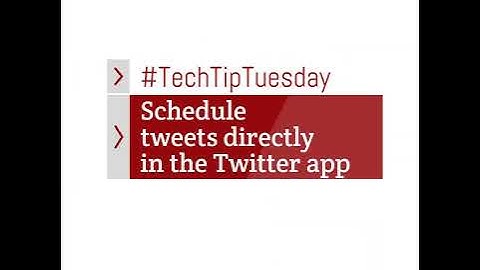 Schedule Tweets Directly in Twitter