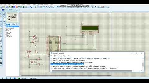 Simulasi Rangkaian LCD dengan ATMega 8535 dan bascom AVR