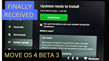 MOVE OS 4 BETA 3 VERSION FINALLY RECEIVED OLA ELECTRIC SCOOTER..