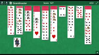 Spider solitaire Grandmaster 2 suits