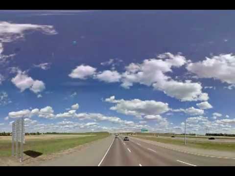 Google road trip Lamont,Alberta,Canada to Penhold,Alberta,Canada
