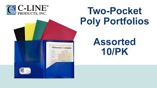 Two-Pocket Heavyweight Poly Portfolio Folder - C-Line Products