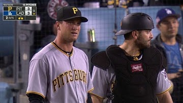 PIT@LAD: Pirates challenge call, Pederson ruled out