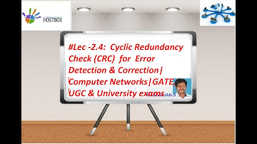 #Lec -2.4:Cyclic Redundancy Check (CRC)  for  Error Detection & Correction|  Computer Networks|GATE