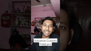 Advance custom field pro in WordPress