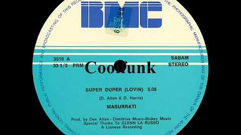 Masurrati & Huey Harris - Super Duper (Lovin) " 12" Disco-Funk 1982 "