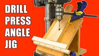 Today I show you how to make a Drill Press Angle Jig! This jig will let you easily drill holes on any angle, on virtually any drill press 