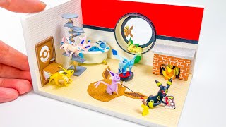 DIY Miniature Pokemon Eeveelution House  Polymer Clay