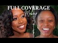 *FULL COVERAGE* GLAM MAKEUP TUTORIAL | FOR ACNE PRONE SKIN | FLAWLESS TRANSFORMATION |2023 KelseaRae