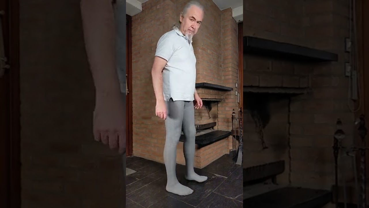 Zopfmusterstrumpfhose in hellgrau