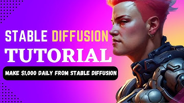 STABLE DIFFUSION TUTORIAL -  MAKE MONEY WITH STABLE DIFFUSION AI