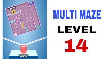 MULTI MAZE 3D - ALL LEVELS (LEVEL 14) ANDROID IOS GAMEPLAY ft. Mobile Gaming Junction