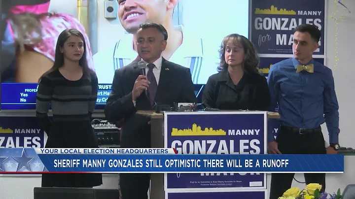 Manny Gonzales speaks to supporters after mayoral ...