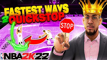 How to QUICK STOP in NBA 2K22🛑(CURRENT+ NEXT GEN) • FASTEST WAYS TO QUICK STOP TUTORIAL W/ HANDCAM!