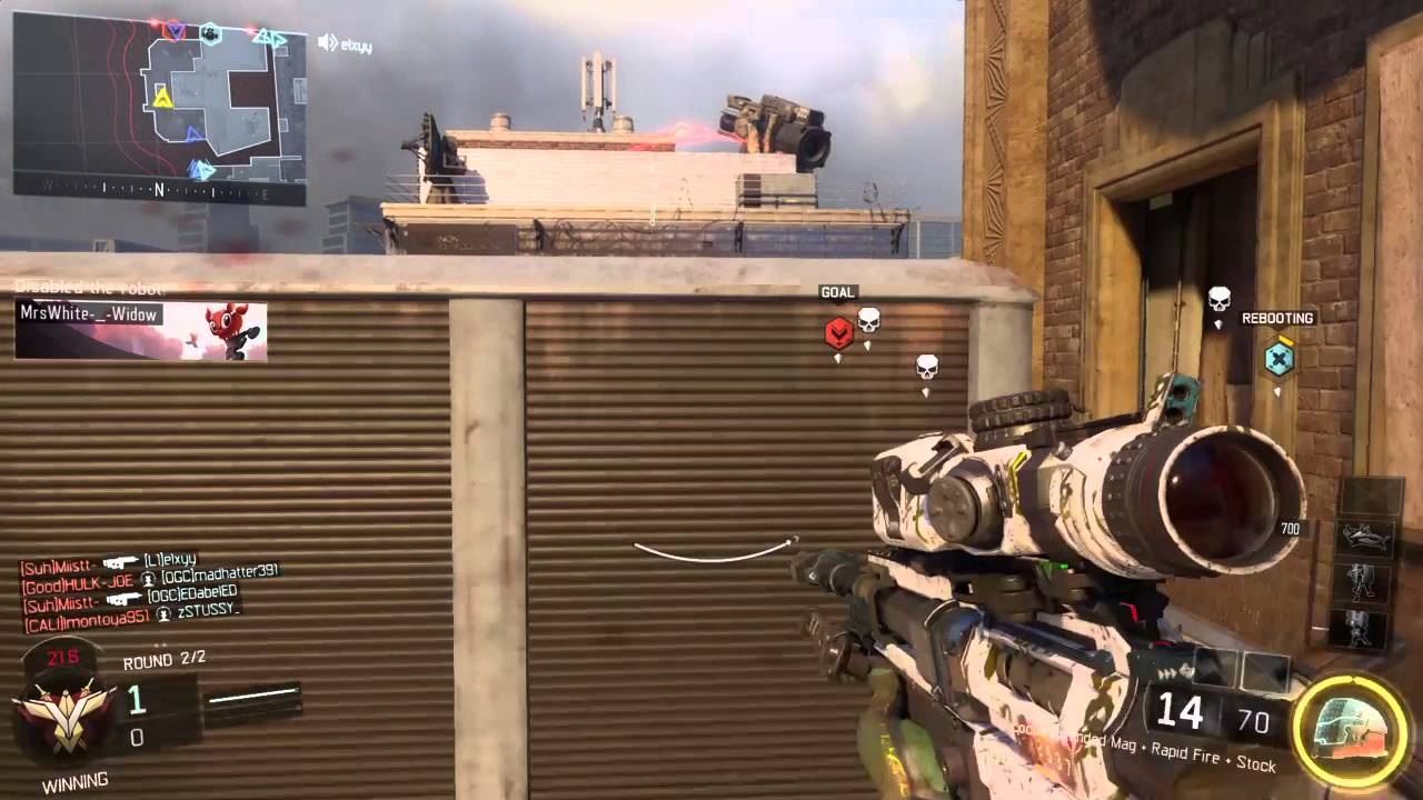 COD BO3 Shock charge Locus collateral double headshot combo - YouTube