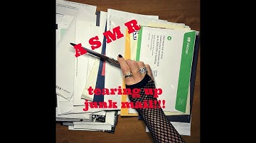 ASMR | JUNK MAIL SORTING | PAPER SHREDDING | TEARING SOUNDS | NO TALKING