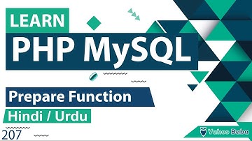 PHP MySQLi Preparation Function Tutorial in Hindi / Urdu