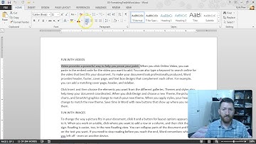 Master Microsoft Word Beginner to Advanced: Formatting with the Mini Toolbar
