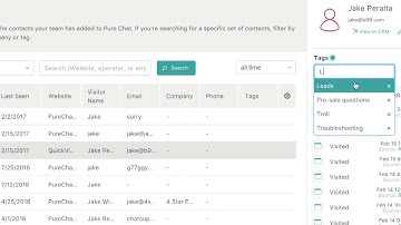 How to Tag Transcripts and Contacts in Pure Chat